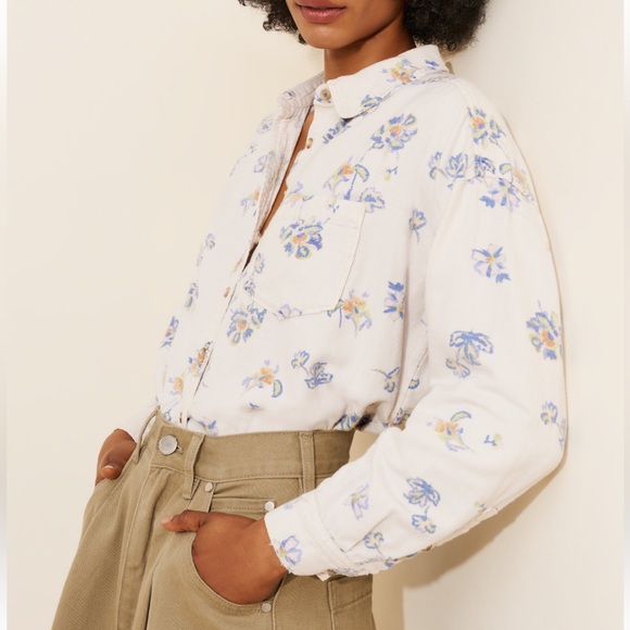 Anthropologie Pilcro Floral Tunic Buttondown - Picture 3 of 16